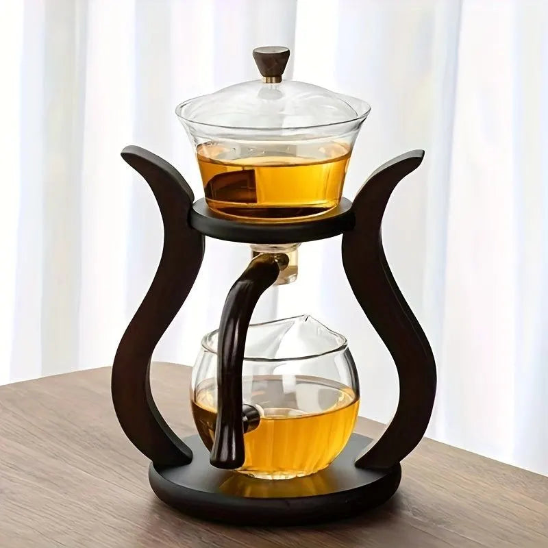 Lazy Kung Fu Glass Teapot Set with Infuser - Image 6