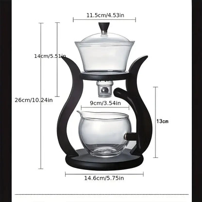 Lazy Kung Fu Glass Teapot Set with Infuser - Image 7