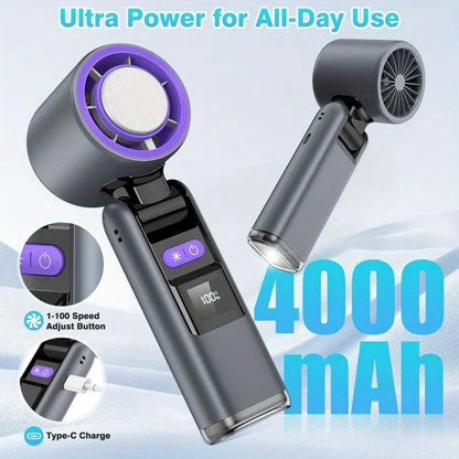 Portable Handheld Turbo Fan with Cooling Tech - Image 4