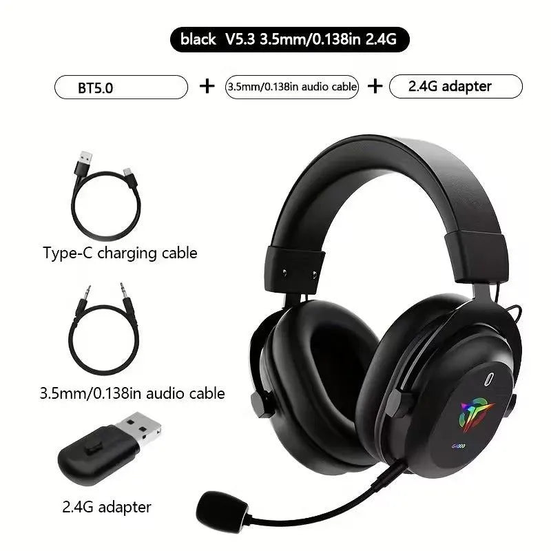 3-in-1 Gaming Headphones Wireless Wired Headset - Image 3