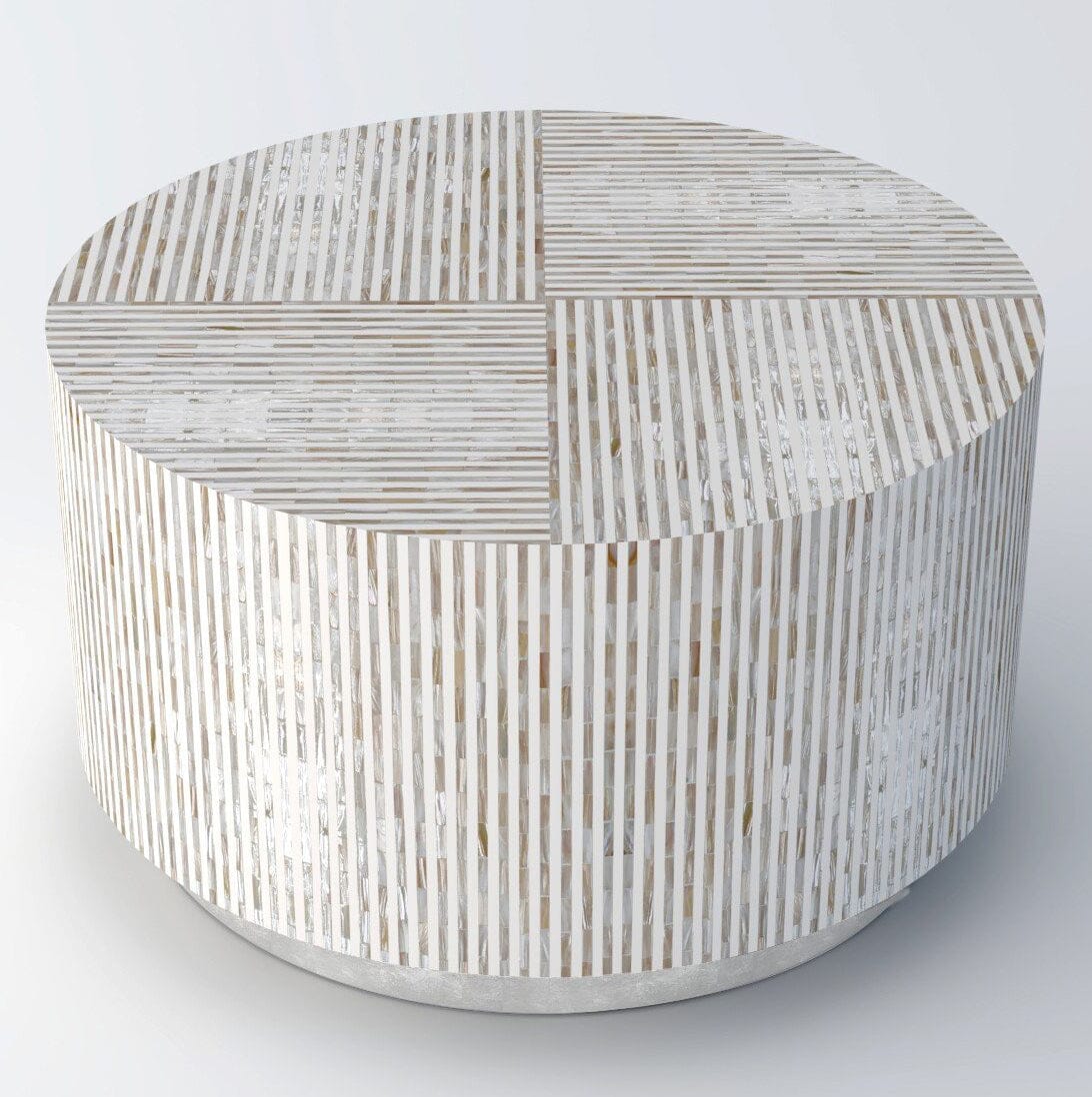 PURIST MOTHER OF PEARL HAND MADE COFFEE TABLE - Image 4