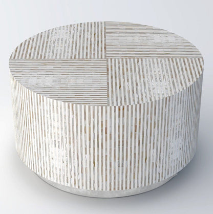 PURIST MOTHER OF PEARL HAND MADE COFFEE TABLE - Image 4