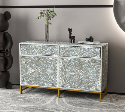 MOTHER OF PEARL HAND MADE SWISH SIDEBOARD - Image 2