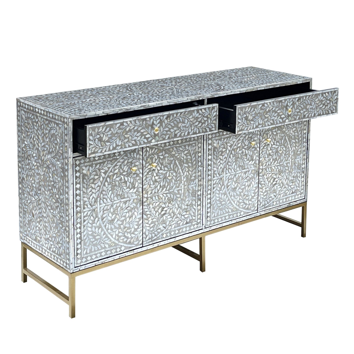 MOTHER OF PEARL HAND MADE SWISH SIDEBOARD - Image 5