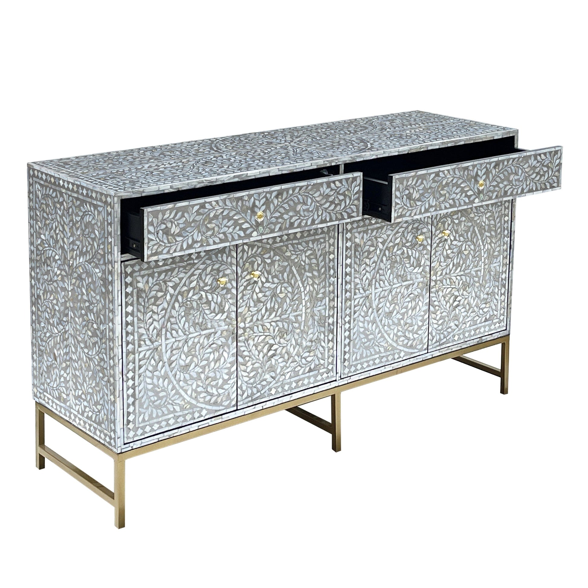 MOTHER OF PEARL HAND MADE SWISH SIDEBOARD - Image 5
