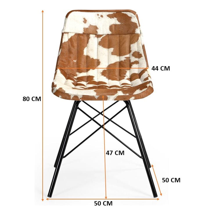 EAMES STYLE COWHIDE CHAIR - Image 6
