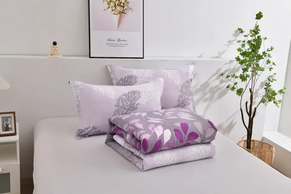 Violet Gardenia Luxe Floral 3 Piece Comforter Set - Image 8