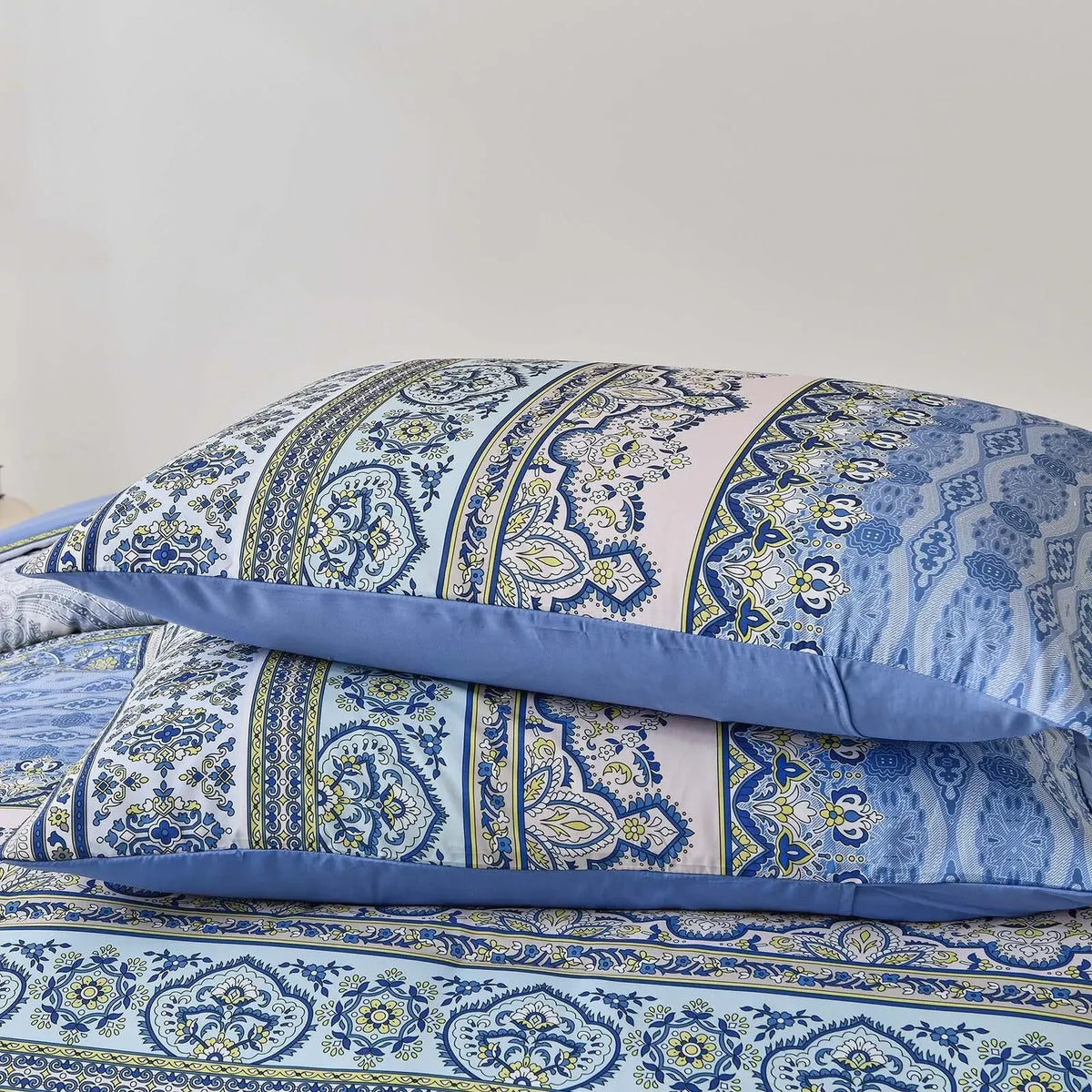 Blue Nordic Stripe Haven Comforter Quilted Doona Set - Image 7