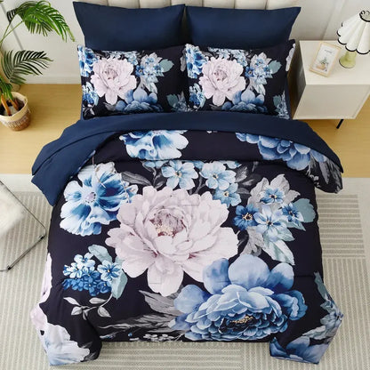 Midnight Bloom Royale 3 Piece Comforter Set - Image 2