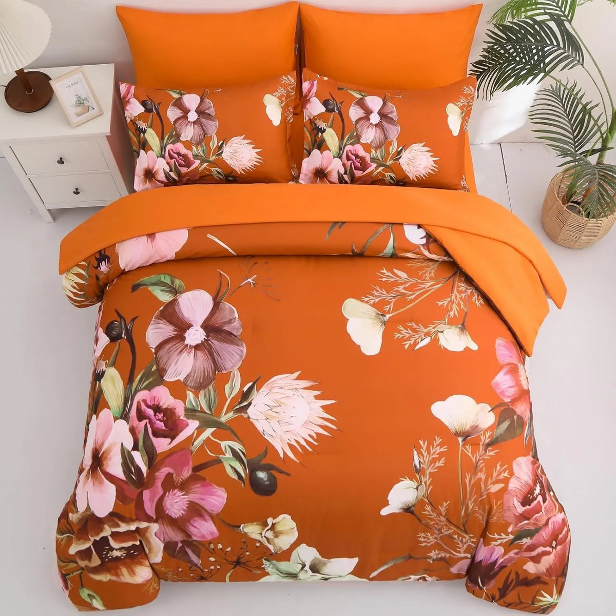 Terracotta Bloomhaven Royale 3 Piece Comforter Set - Image 3