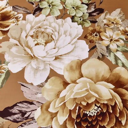 Golden Bloom Majesty Caramel Blossom 3 Piece Comforter Set - Image 6