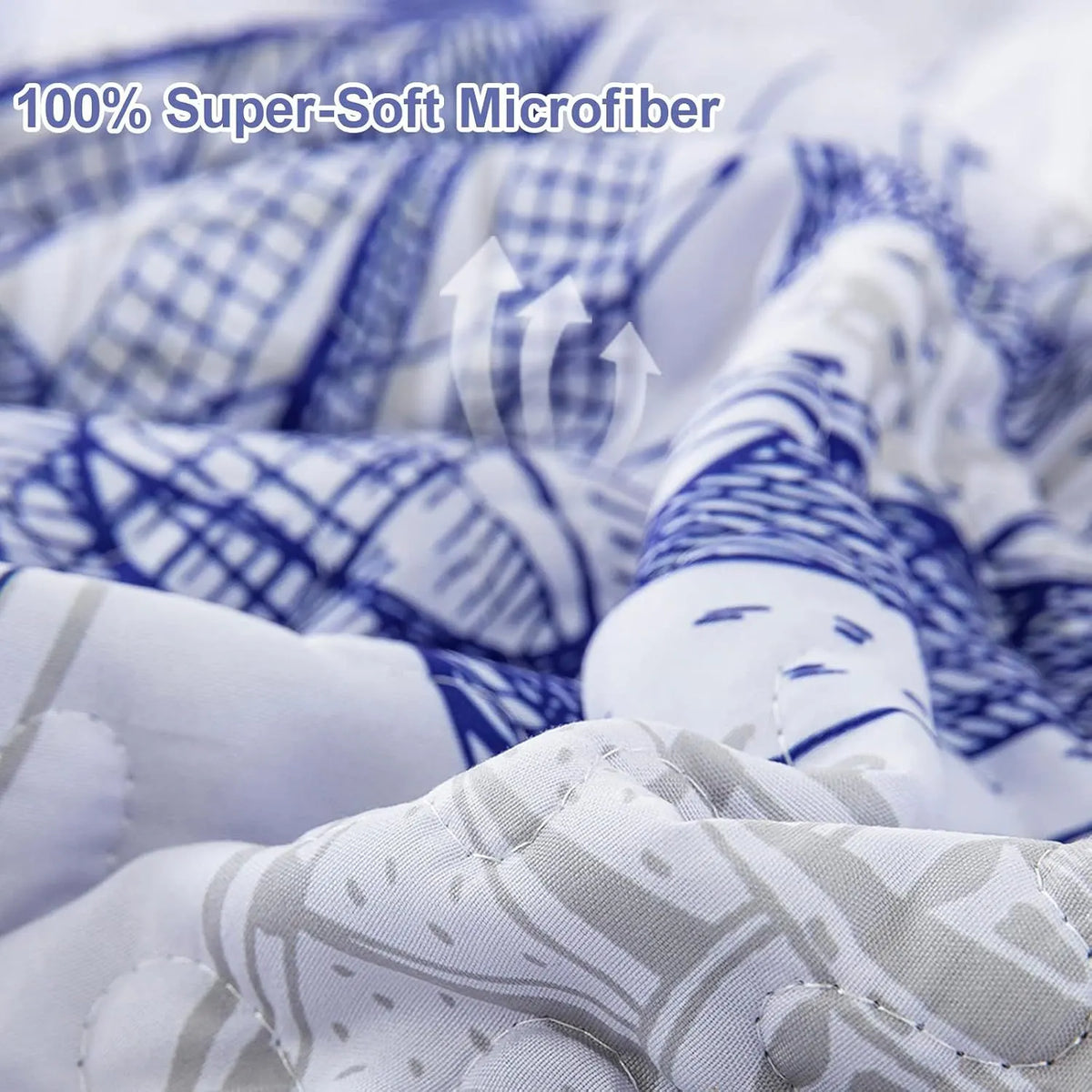 Oceanic Seahorse Haven reversible 3 Piece Bed spread Set - Image 6