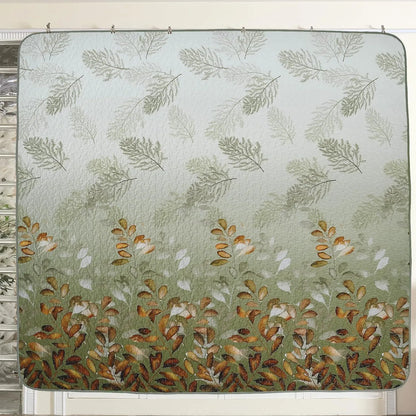 Brown Floral Serenity Bedspread Coverlet 3 Piece Set - Image 5
