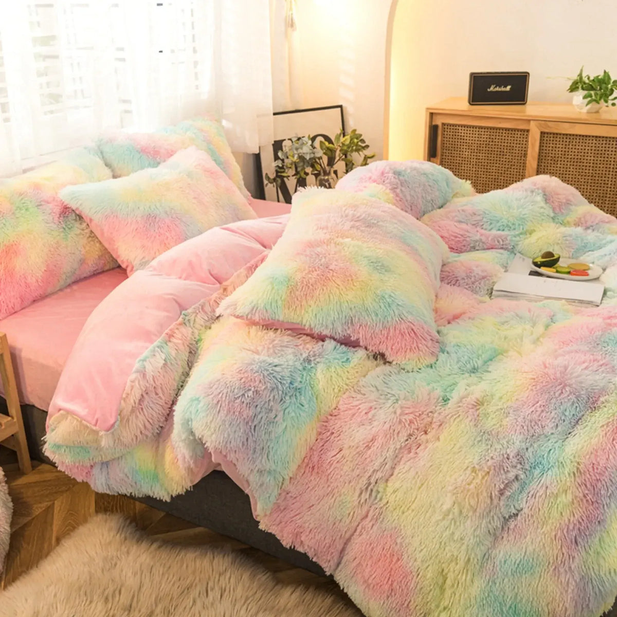Colorful Plush Madeira Marigold Quilt / Doona / Duvet Cover set - Image 4