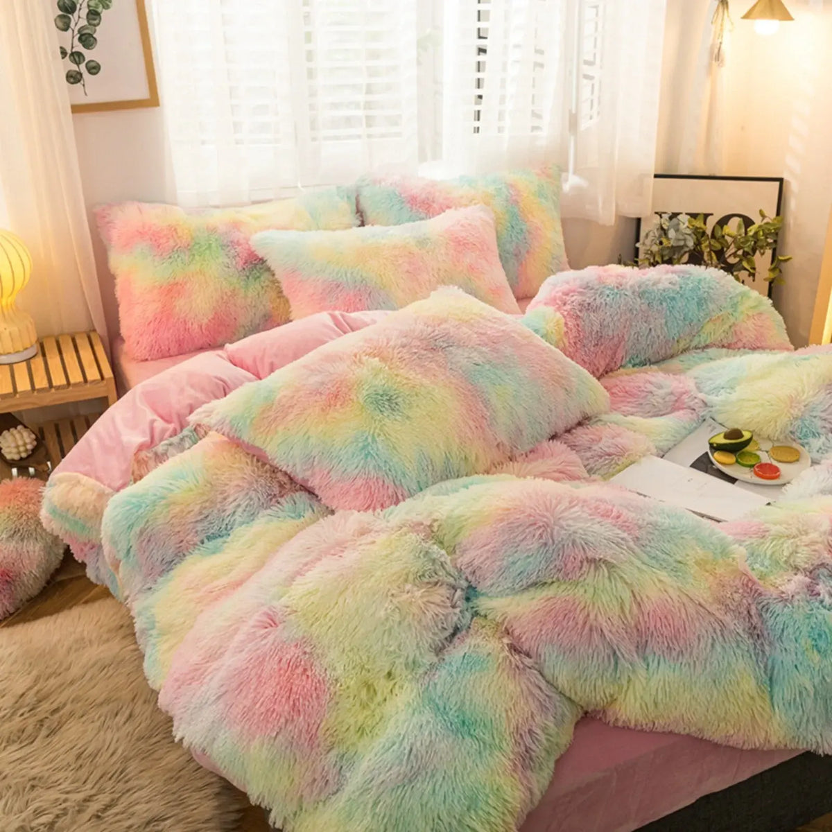 Colorful Plush Madeira Marigold Quilt / Doona / Duvet Cover set - Image 5