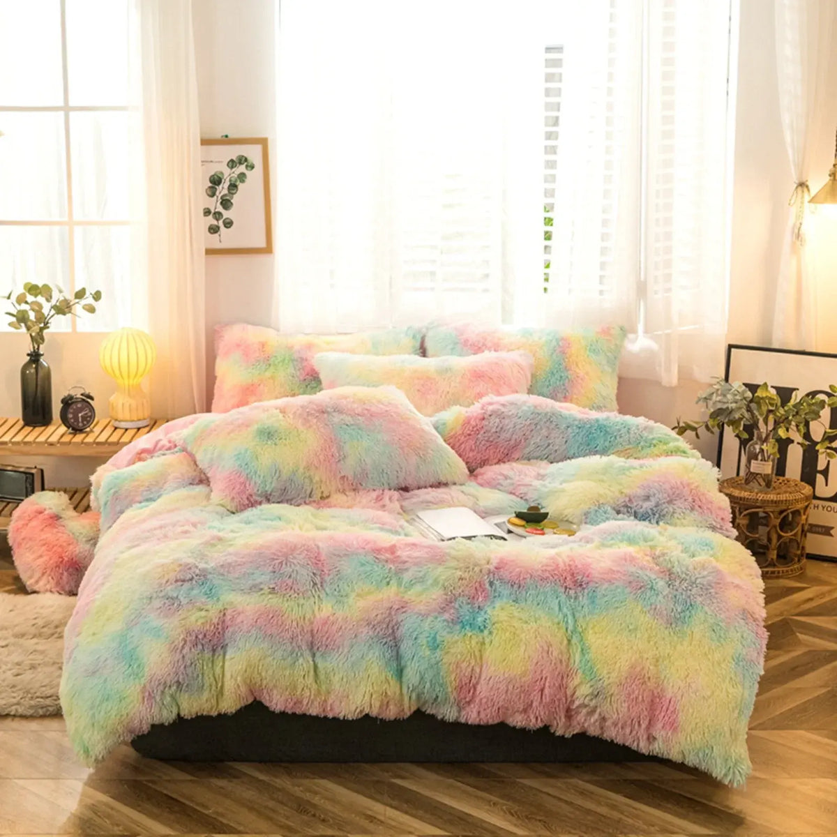 Colorful Plush Madeira Marigold Quilt / Doona / Duvet Cover set - Image 6