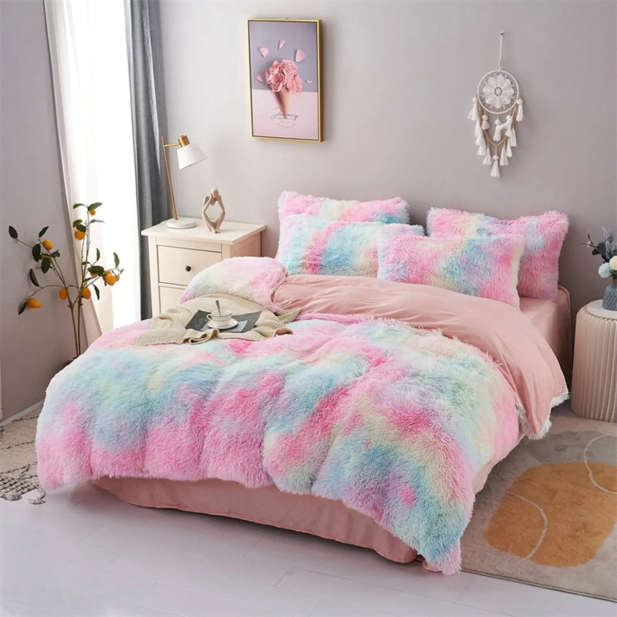 Tie Dye Avignon Botanical Quilt / Doona / Duvet Cover set - Image 2