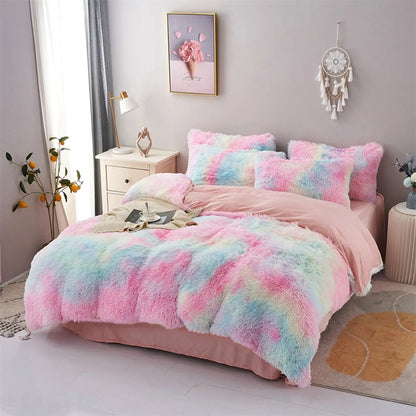 Tie Dye Avignon Botanical Quilt / Doona / Duvet Cover set - Image 2