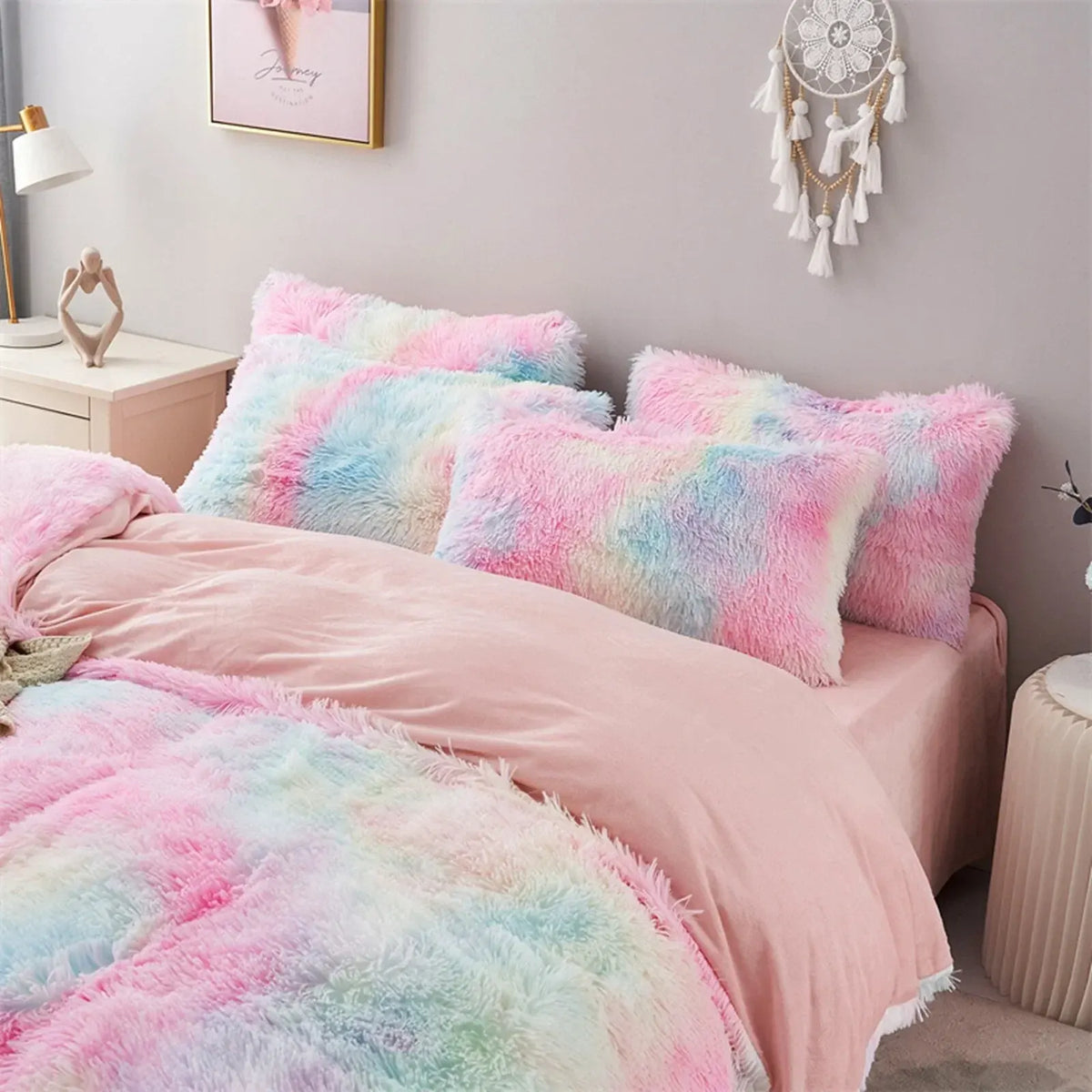 Tie Dye Avignon Botanical Quilt / Doona / Duvet Cover set - Image 5