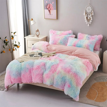 Tie Dye Avignon Botanical Quilt / Doona / Duvet Cover set - Image 7
