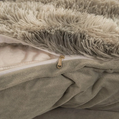 Grey Asteria Botanical Quilt / Doona / Duvet Cover set - Image 3