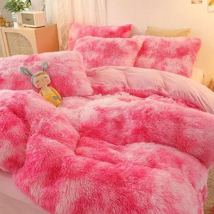 Pink Plush Ophelia Botanical Quilt / Doona / Duvet Cover set - Image 6
