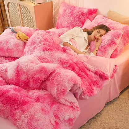 Pink Plush Ophelia Botanical Quilt / Doona / Duvet Cover set - Image 7