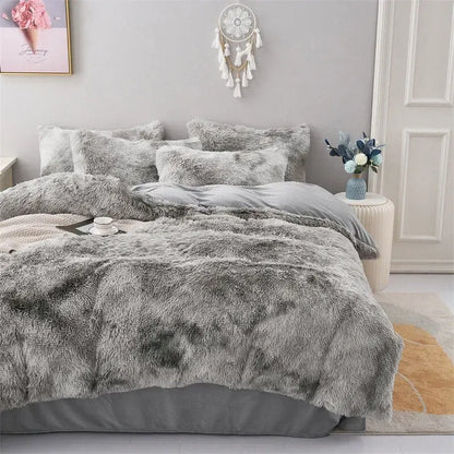 Grey Plush Coralie Dream Quilt / Doona / Duvet Cover set - Image 4
