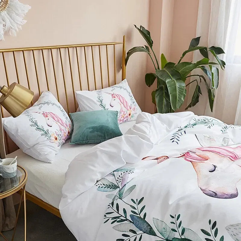 Unicorn Flowers Milano Paisley Quilt / Doona / Duvet Cover set - Image 2