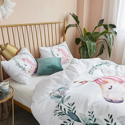 Unicorn Flowers Milano Paisley Quilt / Doona / Duvet Cover set - Image 2