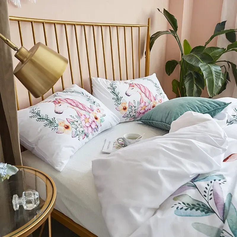 Unicorn Flowers Milano Paisley Quilt / Doona / Duvet Cover set - Image 3