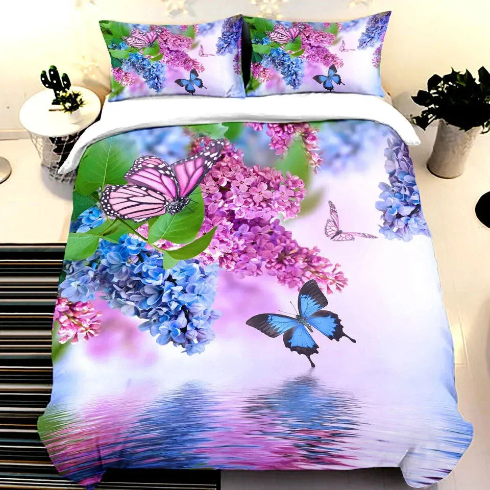 Butterfly Margaux Heritage Quilt / Doona / Duvet Cover set - Image 4