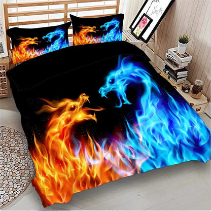 Dragon Arabelle Bloomscape Quilt / Doona / Duvet Cover set - Image 3