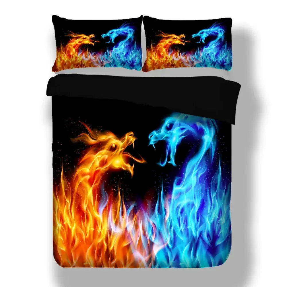 Dragon Arabelle Bloomscape Quilt / Doona / Duvet Cover set - Image 4