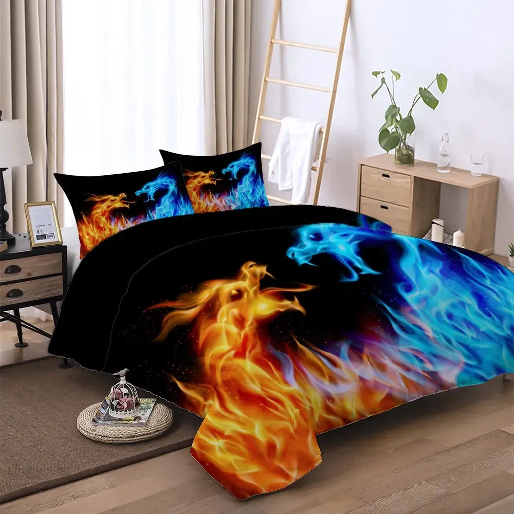Dragon Arabelle Bloomscape Quilt / Doona / Duvet Cover set - Image 7