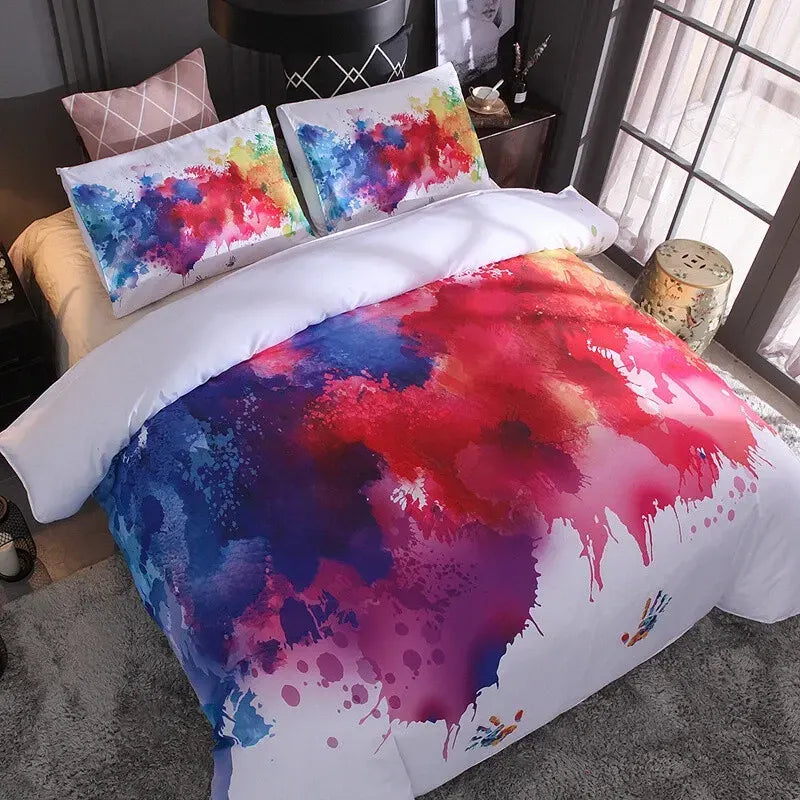 White Prague Eden Quilt / Doona / Duvet Cover set - Image 2