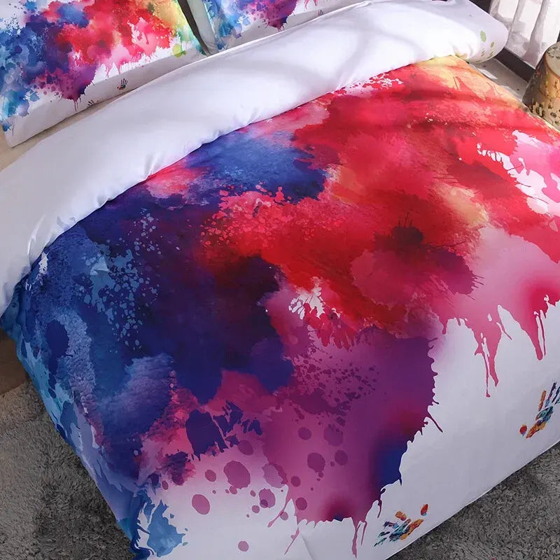 White Prague Eden Quilt / Doona / Duvet Cover set - Image 3