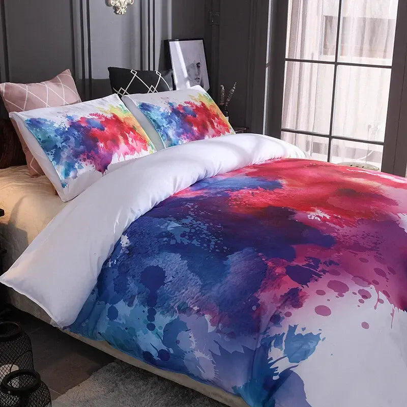 White Prague Eden Quilt / Doona / Duvet Cover set - Image 4