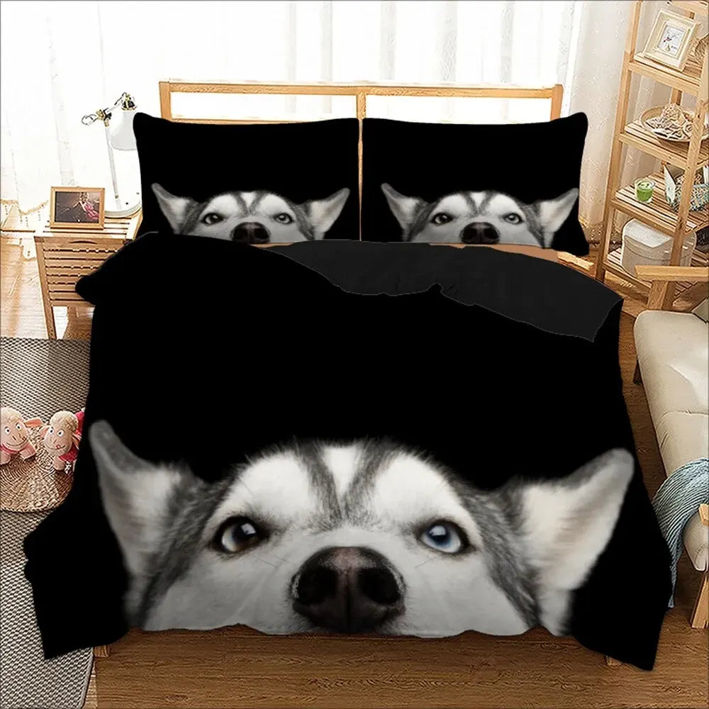 Dog Vivienne Gallery Quilt / Doona / Duvet Cover set - Image 2