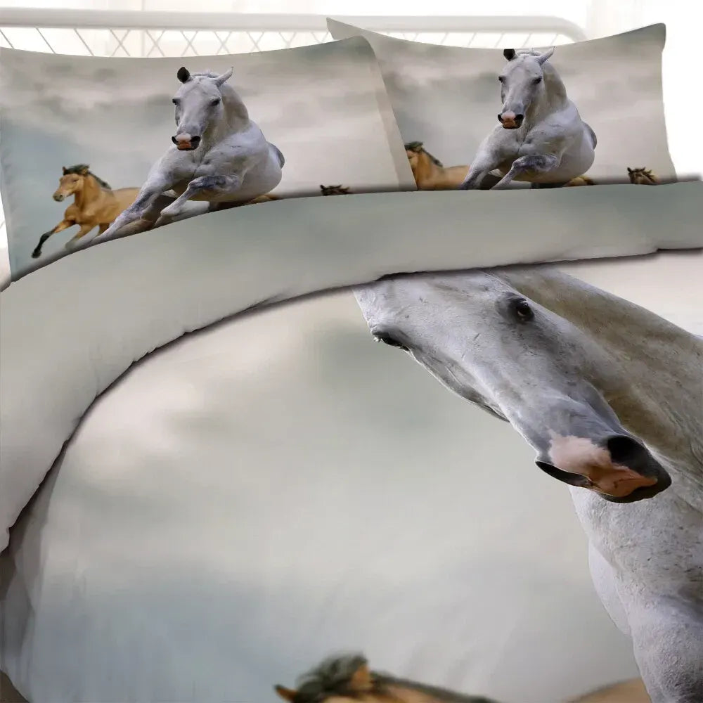 Horses Solenne Gallery Quilt / Doona / Duvet Cover set - Image 5