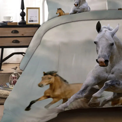 Horses Solenne Gallery Quilt / Doona / Duvet Cover set - Image 6