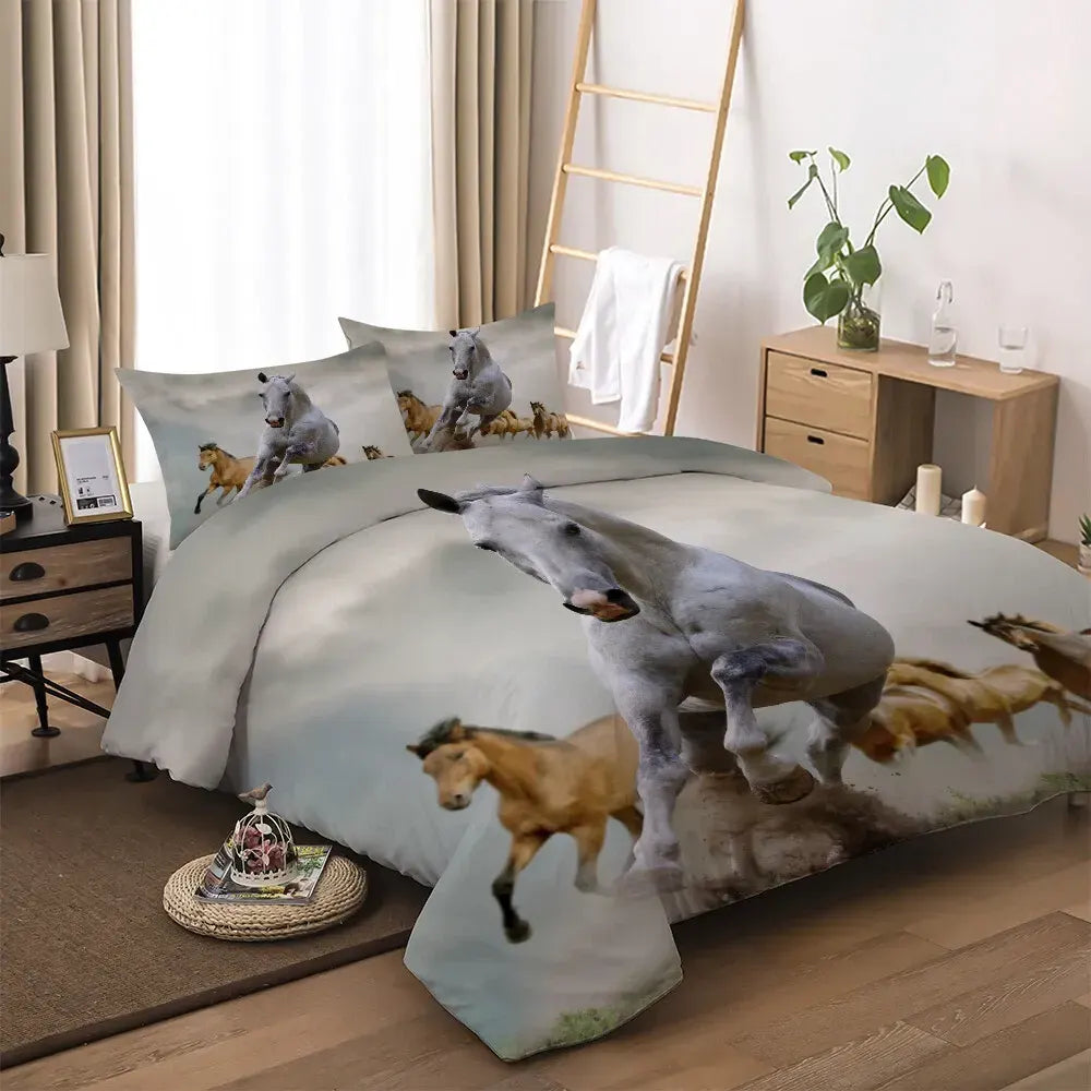 Horses Solenne Gallery Quilt / Doona / Duvet Cover set - Image 8