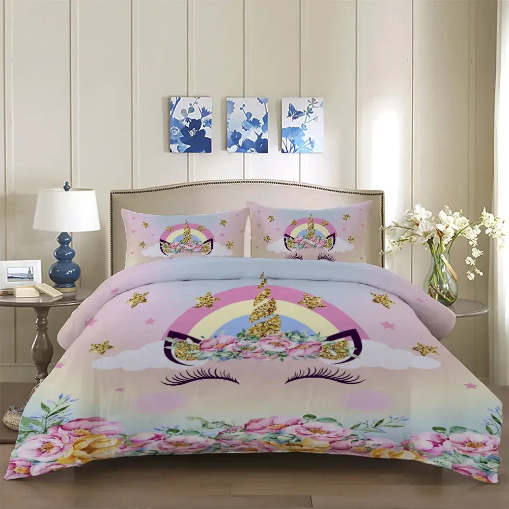 Unicorn Eyes Ophelia Atelier Quilt / Doona / Duvet Cover set - Image 5