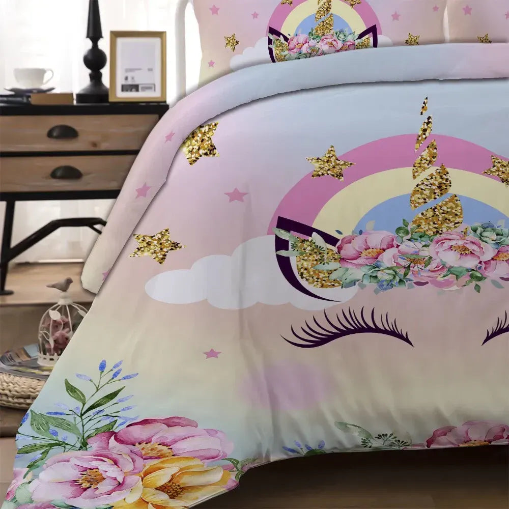 Unicorn Eyes Ophelia Atelier Quilt / Doona / Duvet Cover set - Image 7