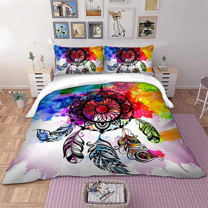 Colorful Dreamcatcher Estelle Ivy Quilt / Doona / Duvet Cover set - Image 2