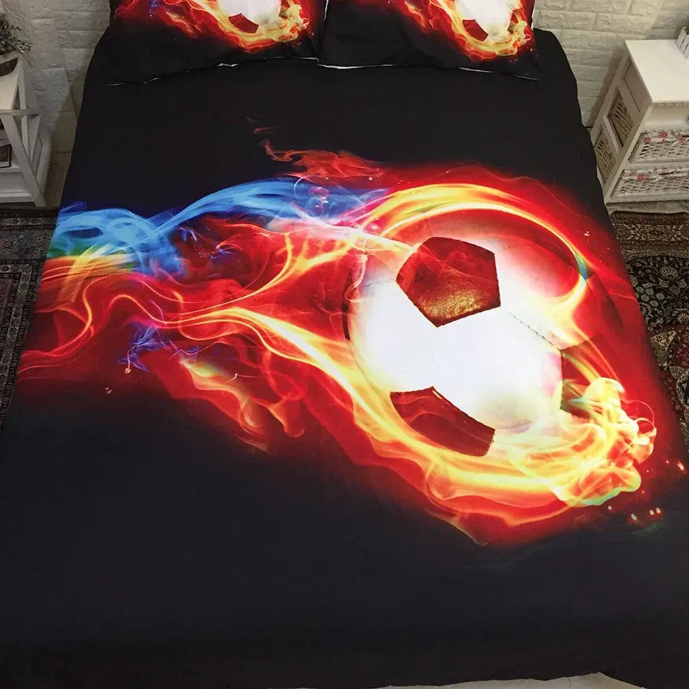 Basketball Solenne Leaf Quilt / Doona / Duvet Cover set - Image 3