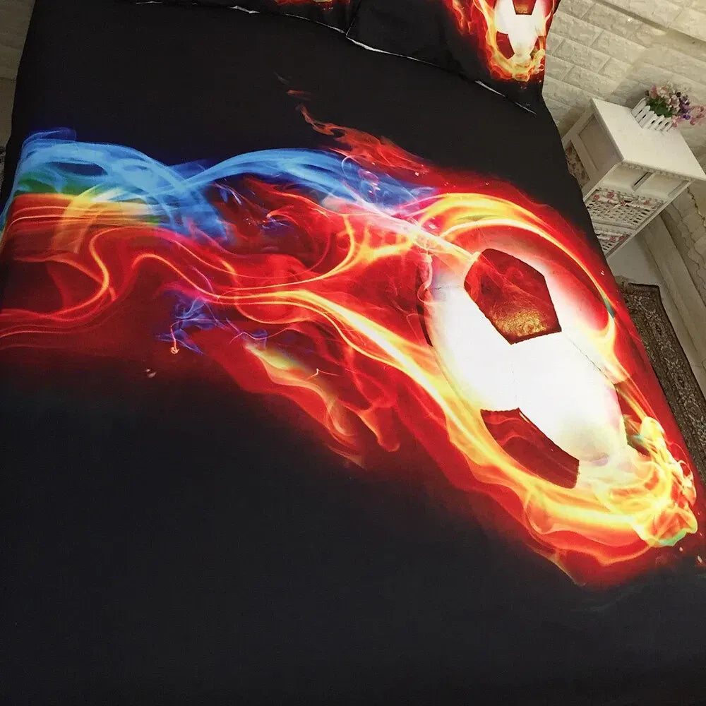 Basketball Solenne Leaf Quilt / Doona / Duvet Cover set - Image 4