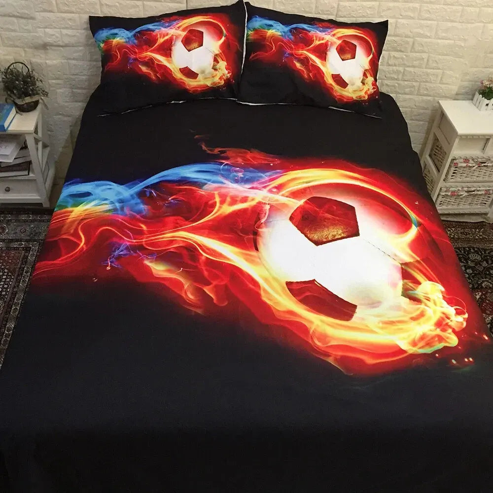Basketball Solenne Leaf Quilt / Doona / Duvet Cover set - Image 5