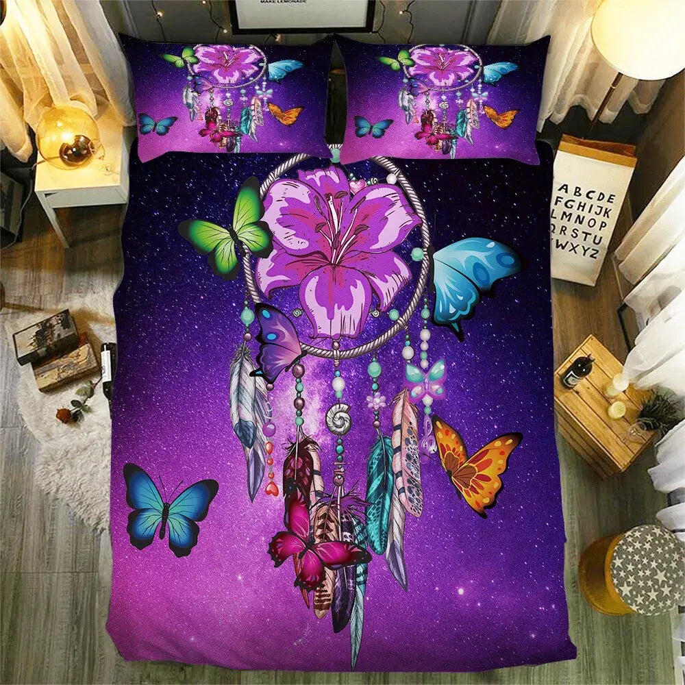 Stripe Violette Heritage Quilt / Doona / Duvet Cover set - Image 2