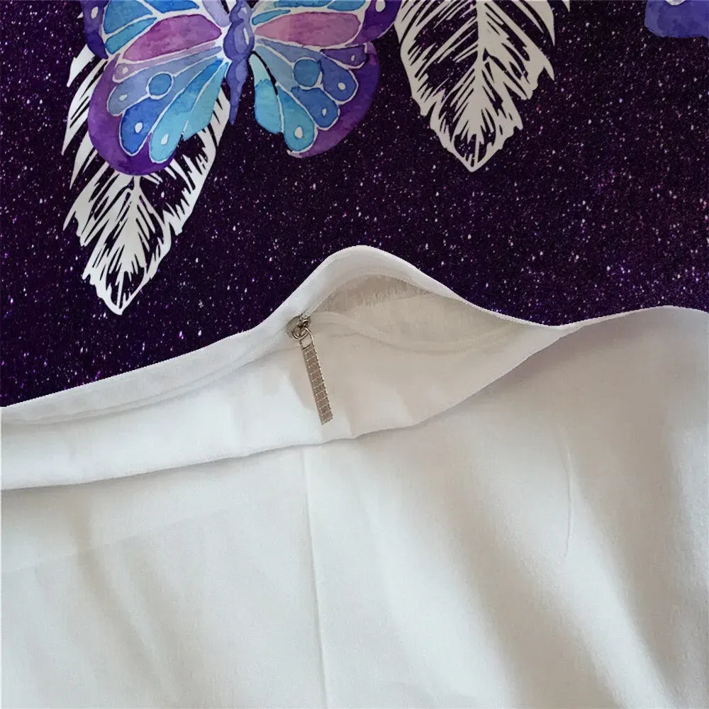 Purple Dreamcatcher Delphine Elegance Quilt / Doona / Duvet Cover set - Image 4